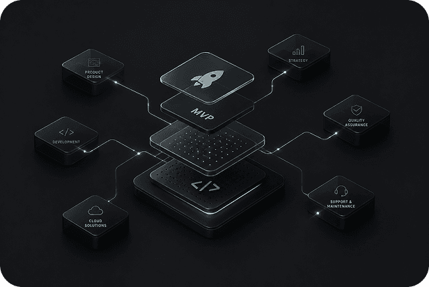 Abstract AI product cubes