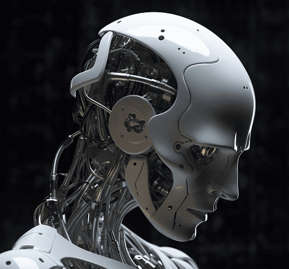 AI robot head